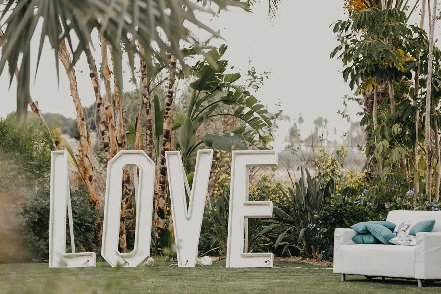 Love, letras decorativas para bodas