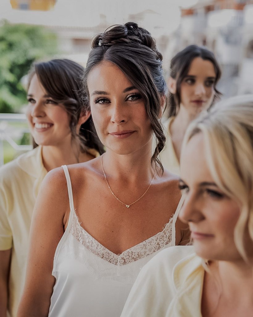 destination wedding villa vera bride getting ready