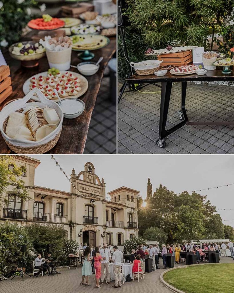 destination wedding villa vera reception setup
