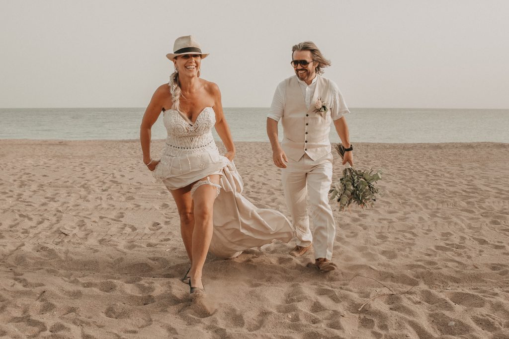 International couple at beach – Getting married in Alicante