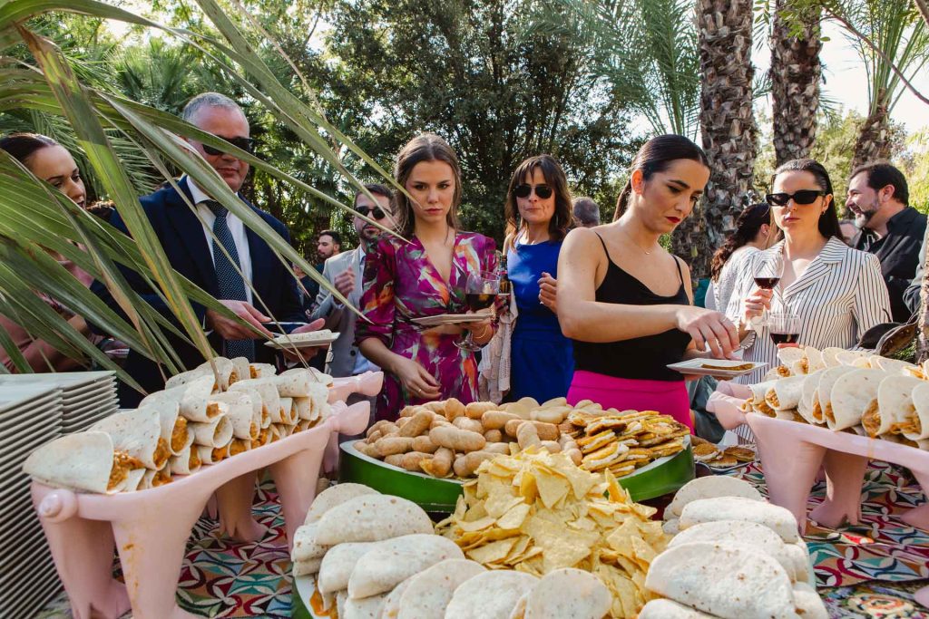 fotos de los platos del catering de bodas En Elche la Magrana Eventos 