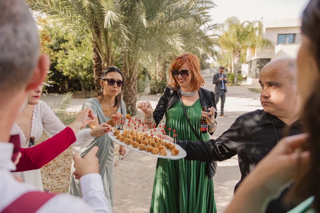 fotos de los platos del catering de bodas En Elche la Magrana Eventos 