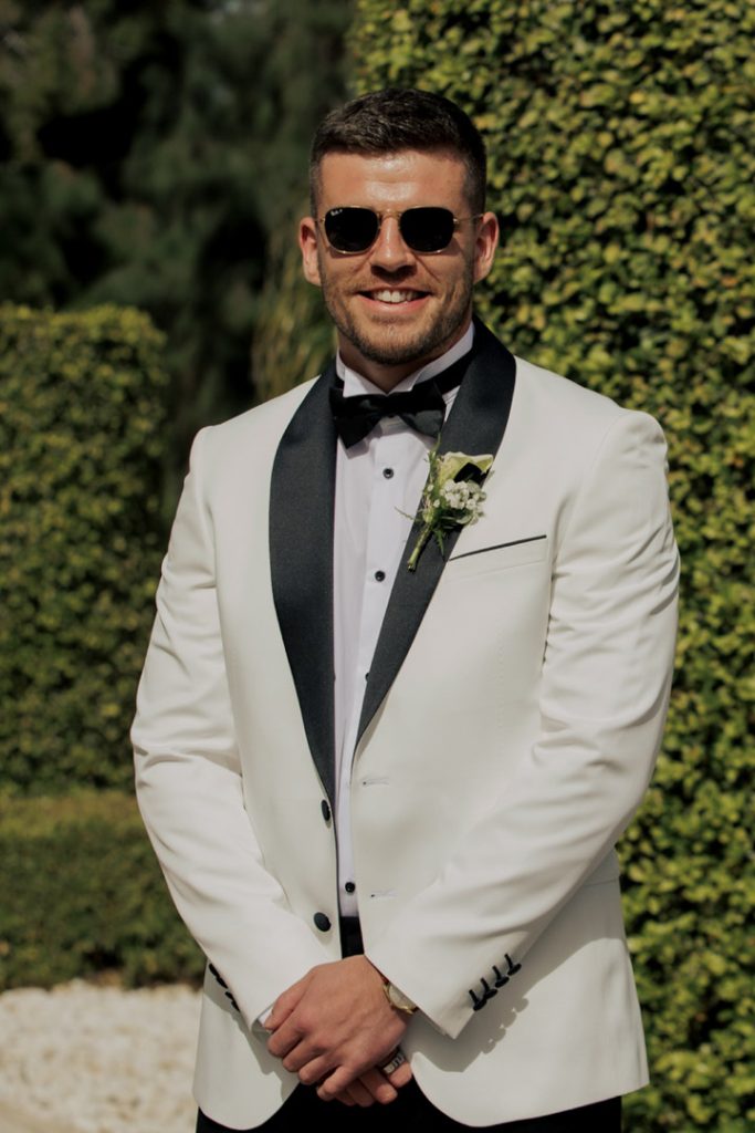 Groom waiting ceremony La Finca Resort Spain