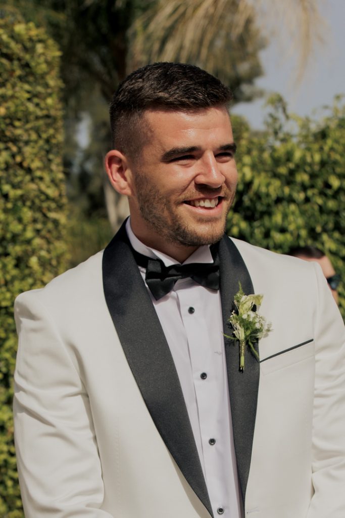 Groom waiting ceremony La Finca Resort Spain