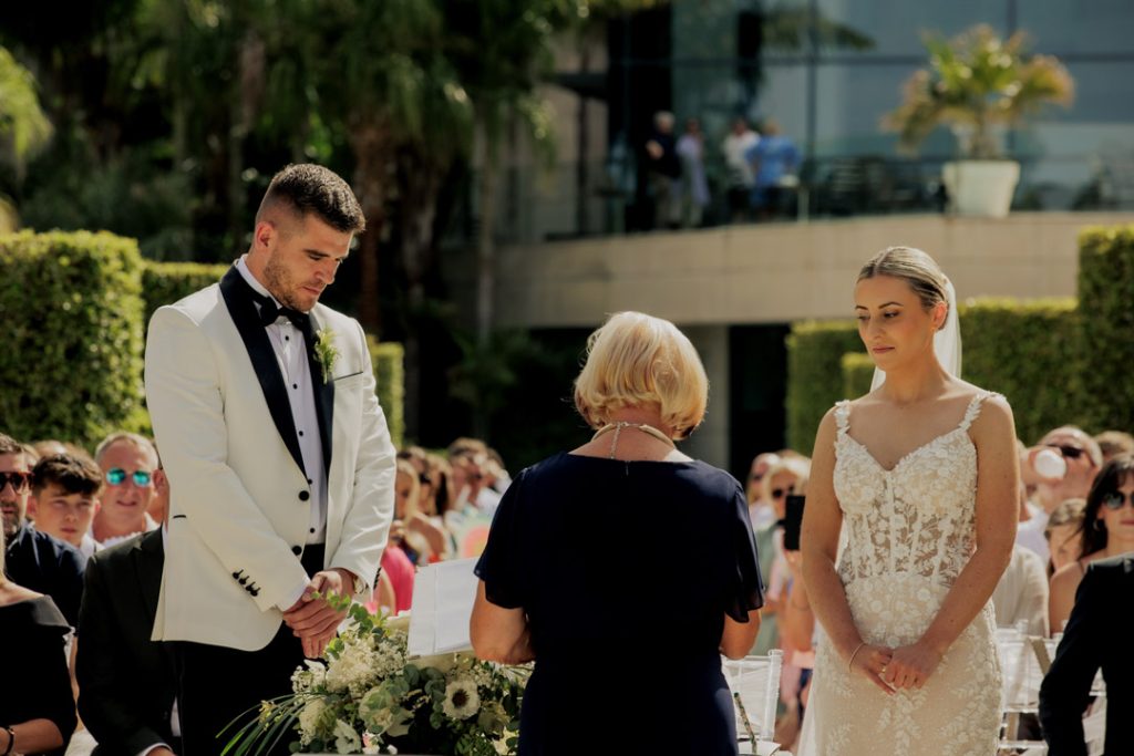 Wedding ceremony aisle La Finca Resort