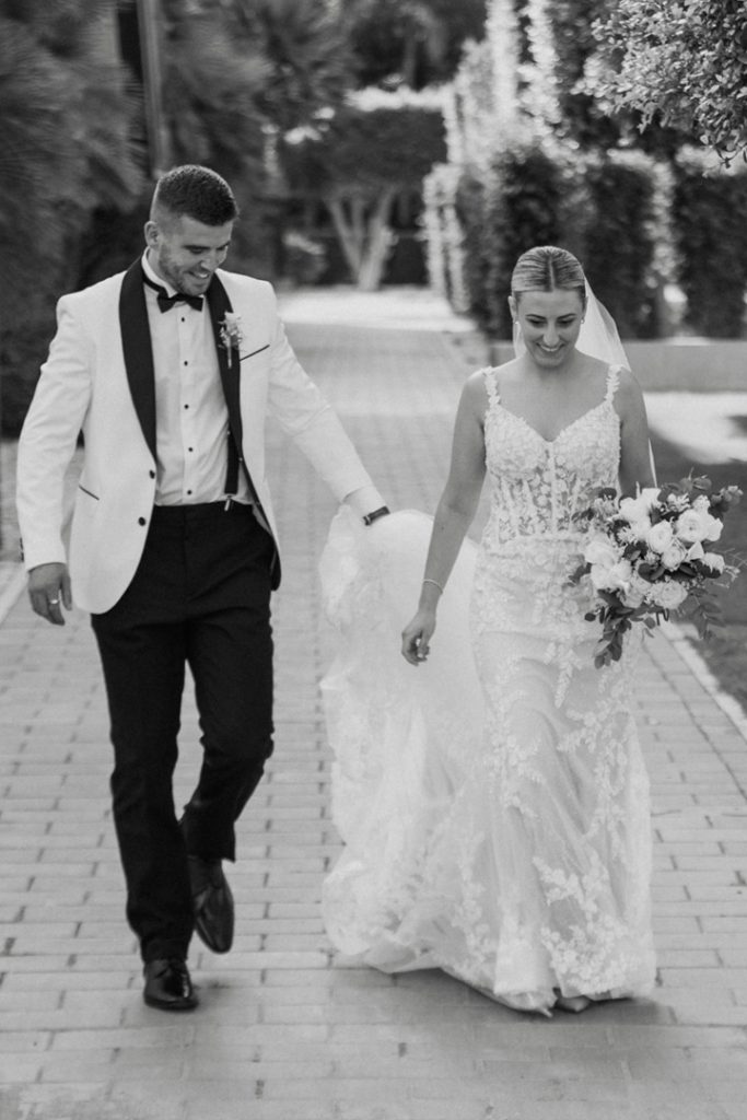 Bride and groom natural photos La Finca Resort Spain