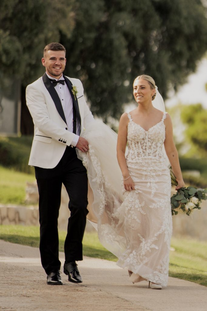 Bride and groom natural photos La Finca Resort Spain