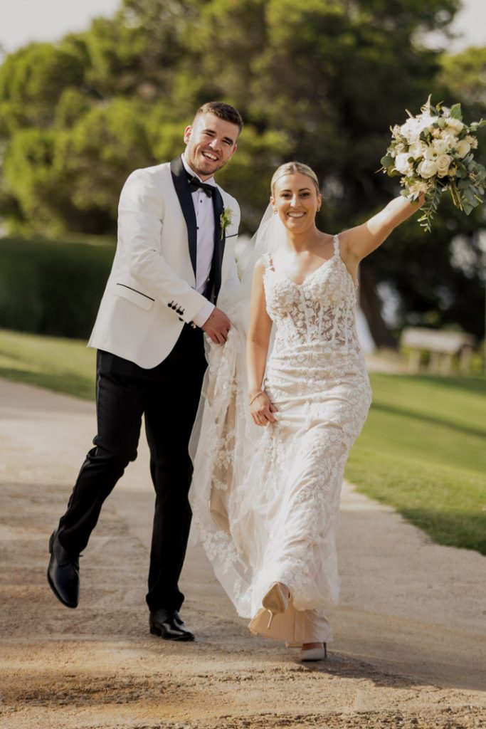 Bride and groom natural photos La Finca Resort Spain