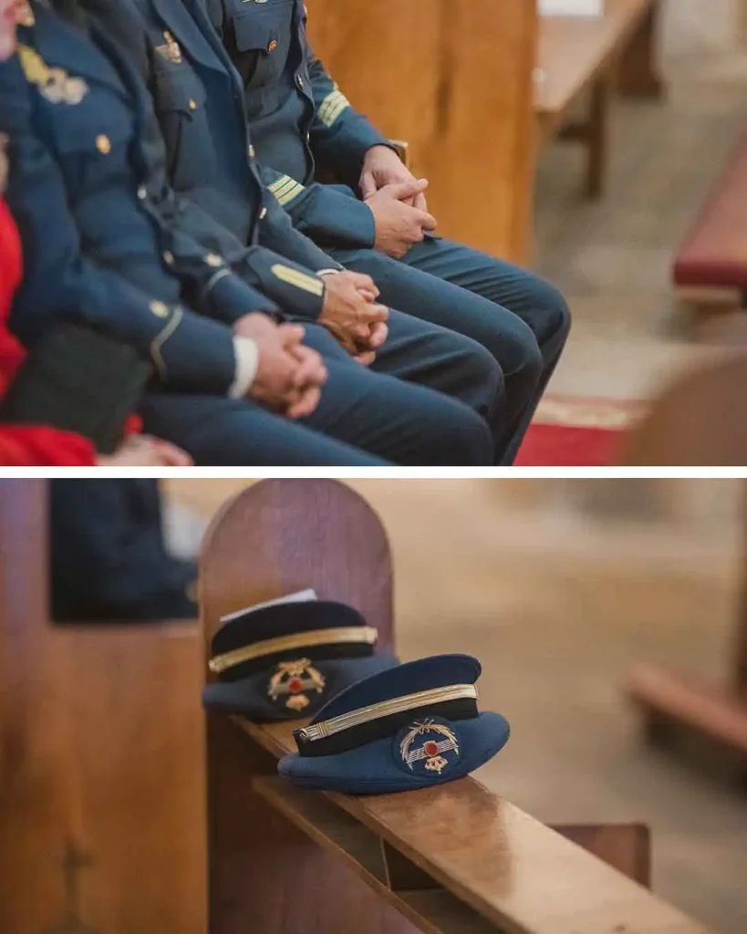 Detalles uniforme y gorra militar boda Alicante